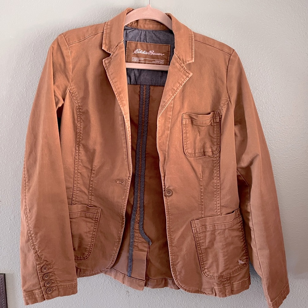 Tall medium brown blazer - Eddie Bauer